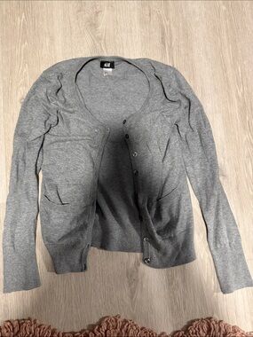 H&M Gray Button-Front Women's Cardigan